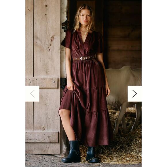 Anthropologie The Somerset Maxi Dress: Corduroy Edition Size XLP - Picture 1 of 9